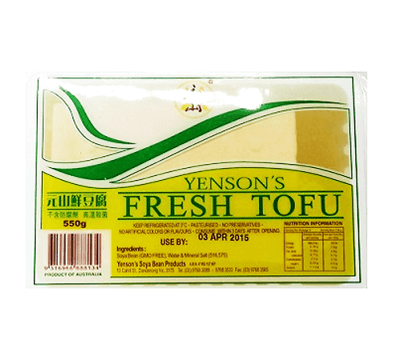 YENSON'S FRESH TOFU 550G